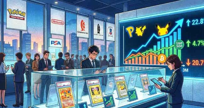 在比特币下跌20.7%之际,宝可梦卡牌三个月内上涨22.8%,涨幅超过标普500指数