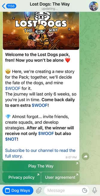 Notcoin携手Lost Dogs发布同名新游戏,玩法教学、领取$NOT和$WOOF全攻略