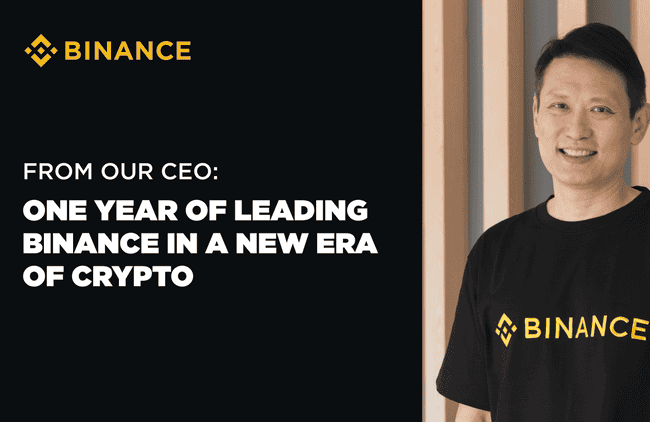 Binance CEO展望：引领Binance步入加密货币新纪元的一年