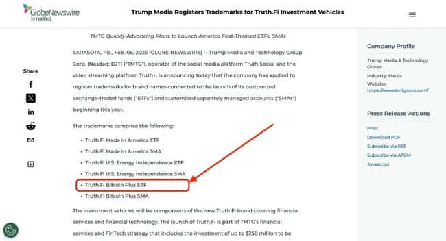 特朗普计划亲自推出比特币ETF，市场瞩目以待